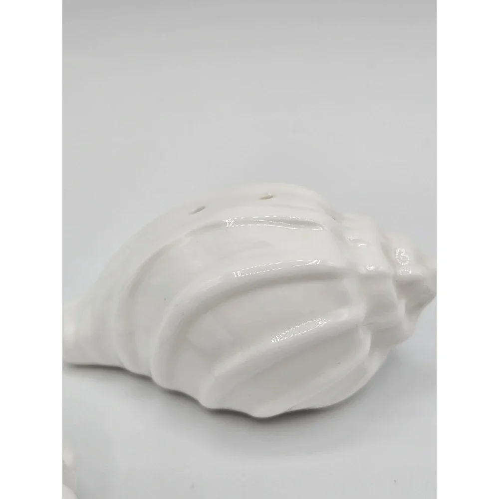 Vintage‎ Rare Sea Shell Salt and Pepper Bone China By Stafford